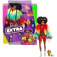 Los mejores  - Barbie- Muñeca Extra 2 con un Look Brillante y cachorrito de Mascota (Mattel GVR04)